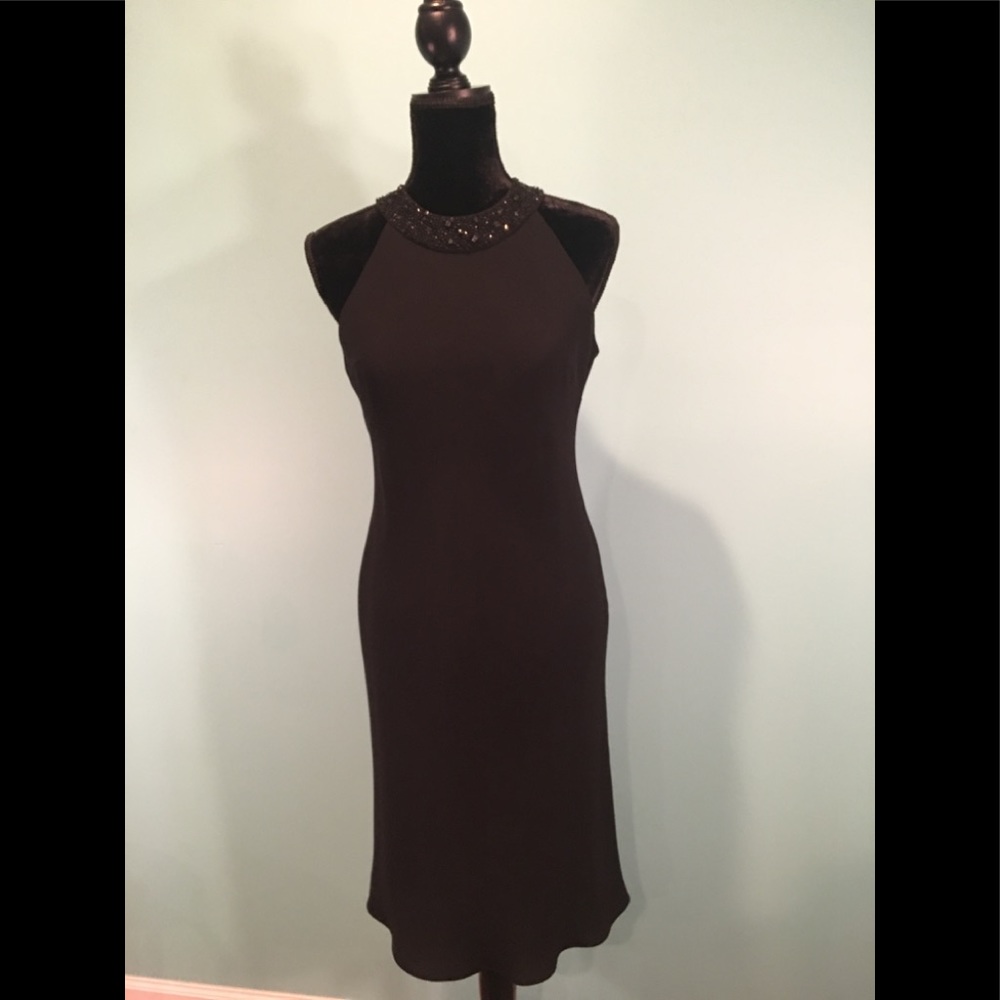 Jones New York Embellished Neck Dress Size 8